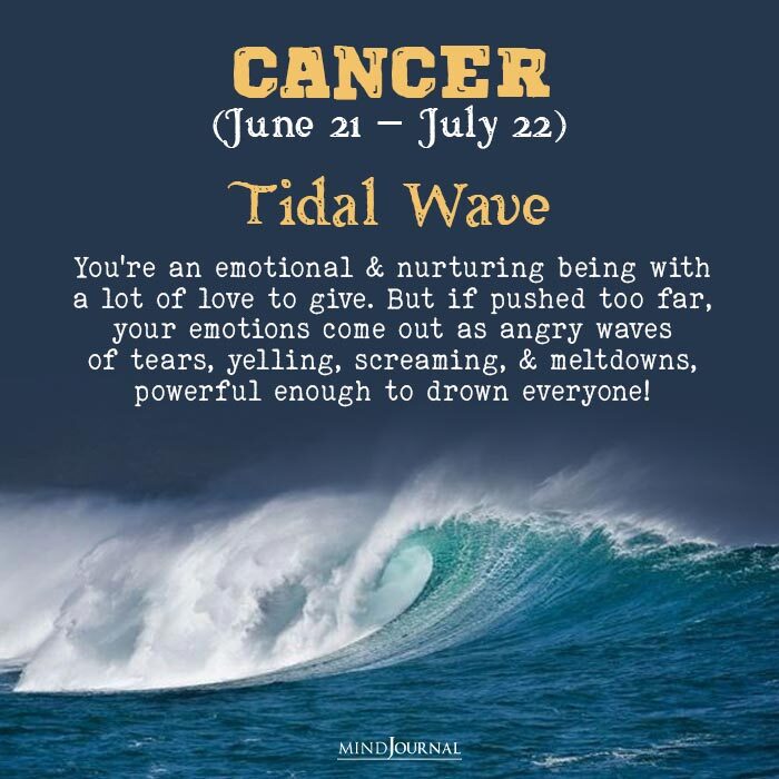 Zodiac Natural Disasters tidal wave