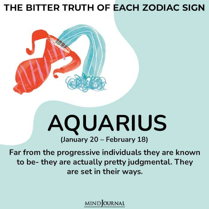 bitter truth zodiac sign aquarius