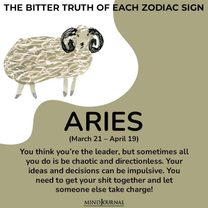 bitter truth zodiac sign aries
