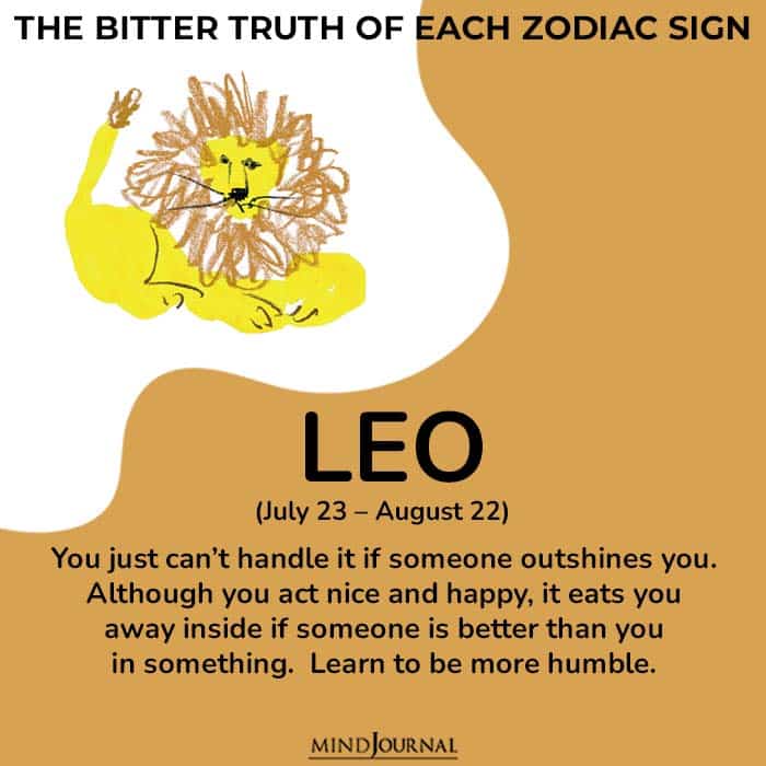 bitter truth zodiac sign leo