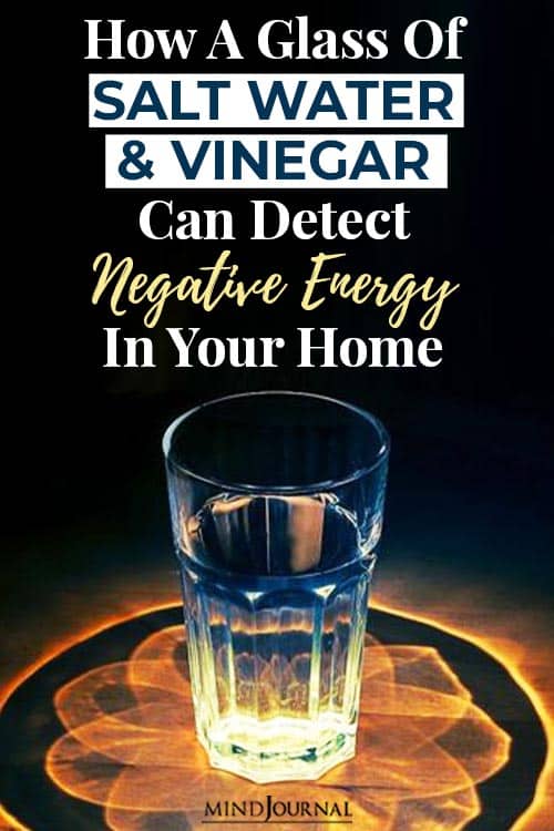 salt water and vinegar detect negative energy home Pin