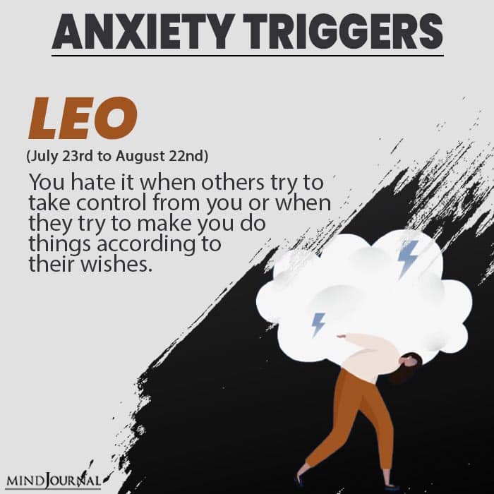 triggers anxiety leo