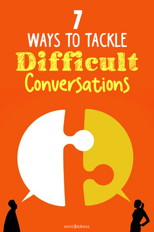 ways to tackle difficult conversations pin