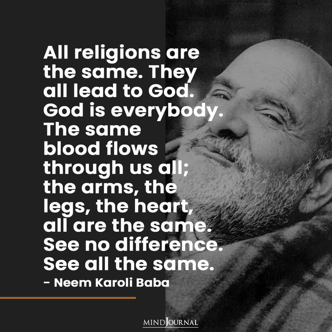 All Religions Are The Same.