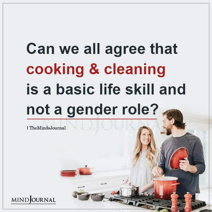 Can We All Agree That Cooking And Cleaning Is A Basic Life Skill