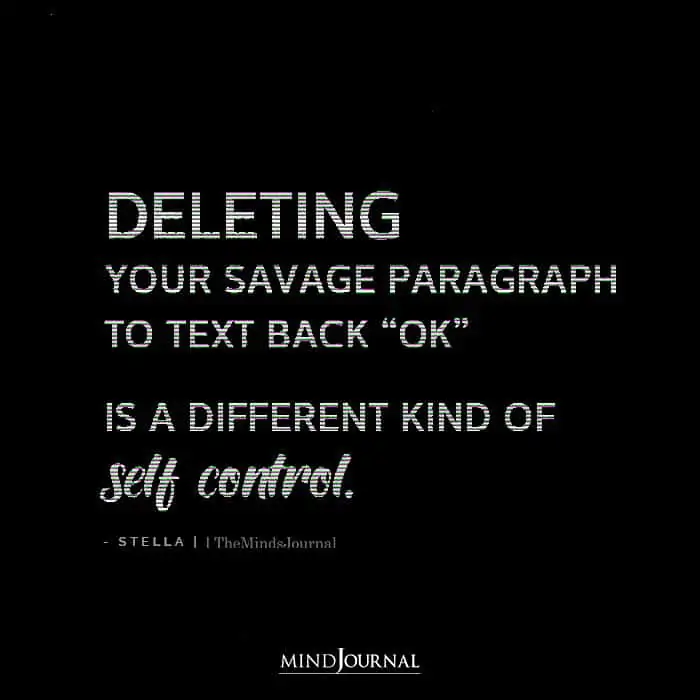 Deleting Your Savage Paragraph To Text Back Ok