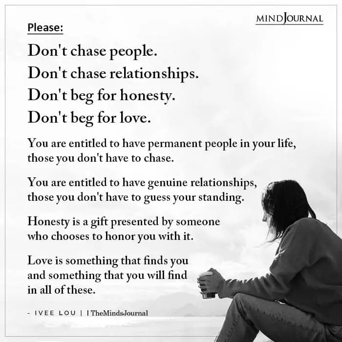 Dont Chase People