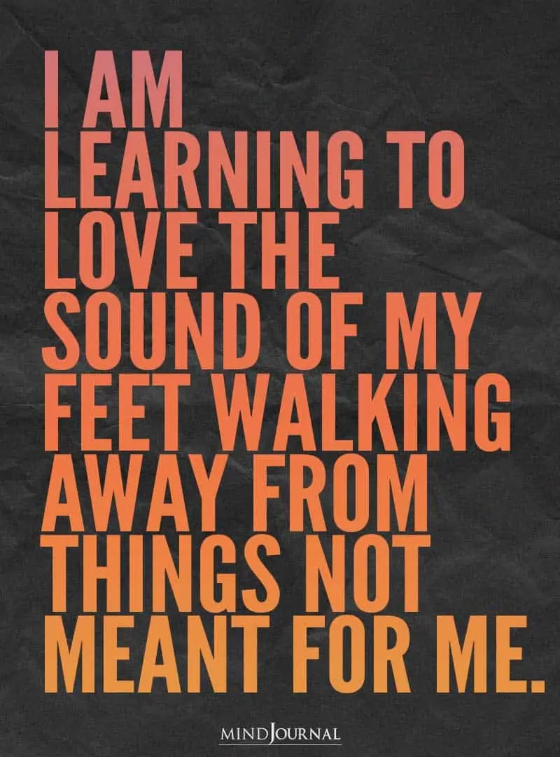 I am learning to love the sound of my feet.