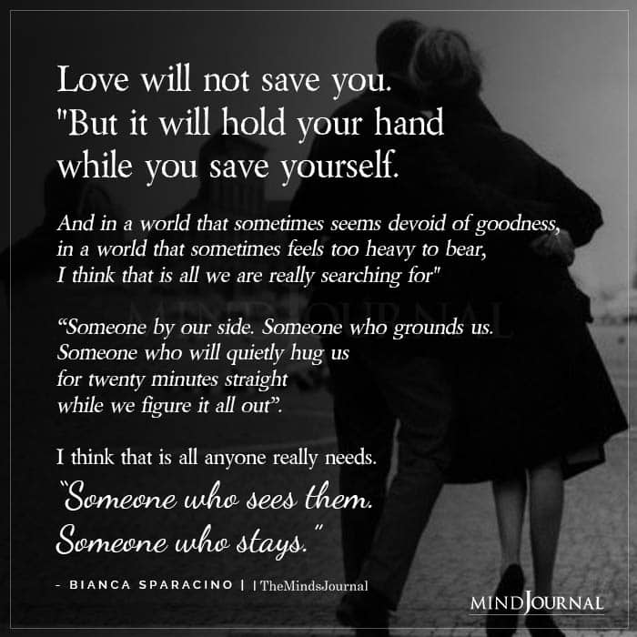 Love Will Not Save You But