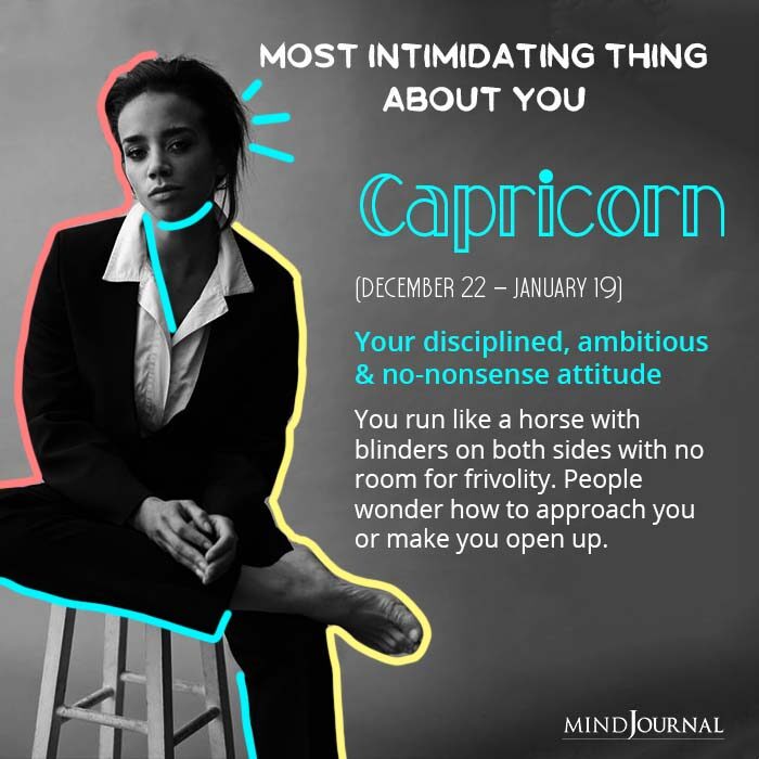 Most Intimidating Thing About Each Zodiac Sign capricorn