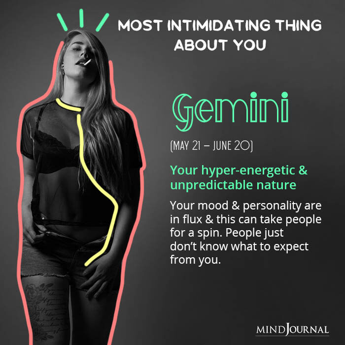 Most Intimidating Thing About Each Zodiac Sign gemini