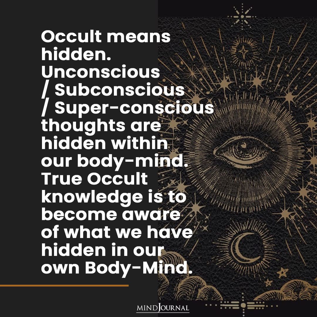 Occult Means.