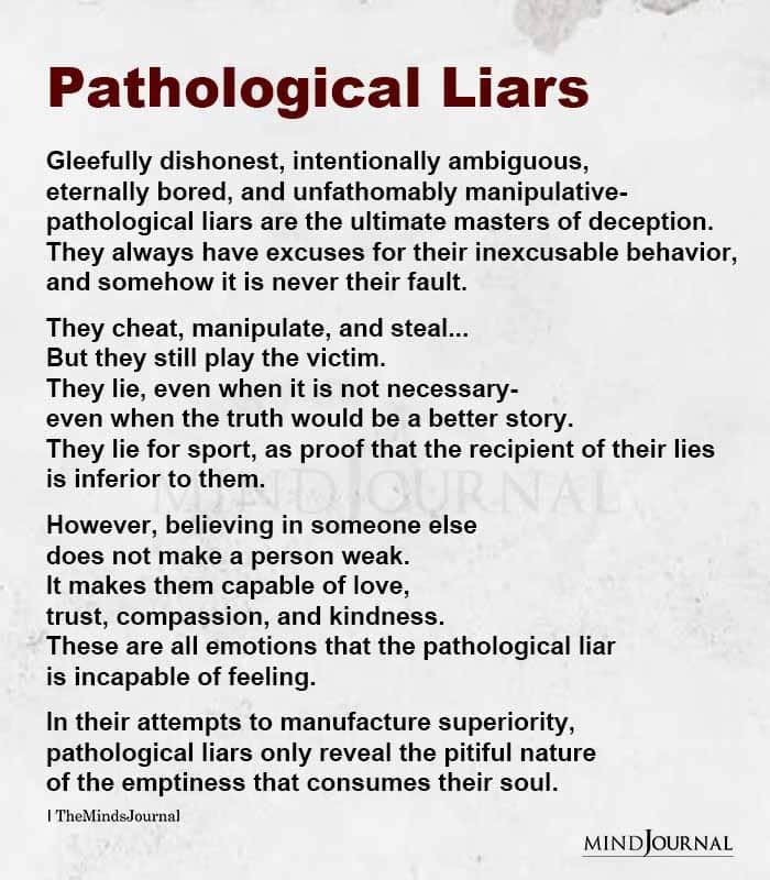 Pathological Liars: Gleefully Dishonest, Intentionally Ambiguous