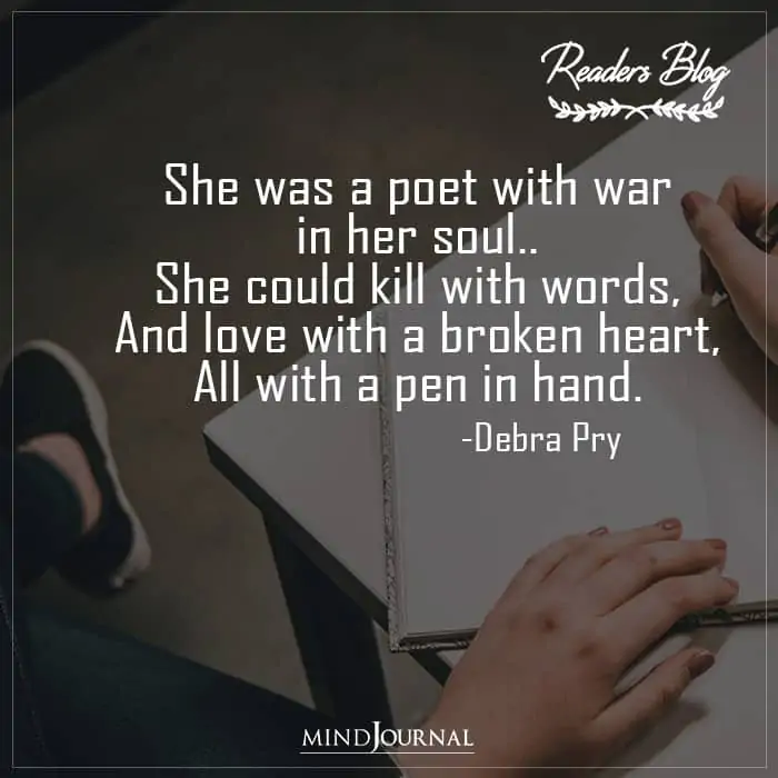 She Was A Poet With War In Her Soul