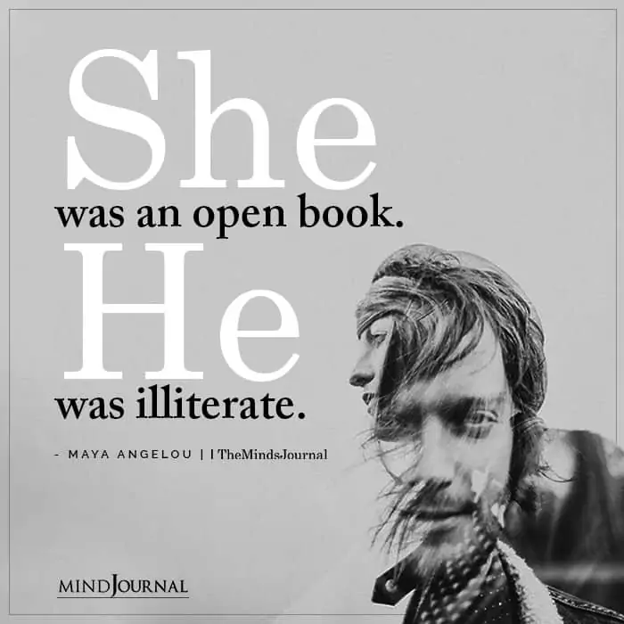 She Was An Open Book He Was Illiterate