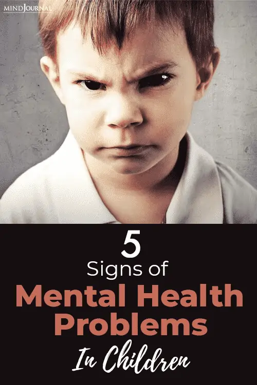 Signs Mental Health Problems Children pin