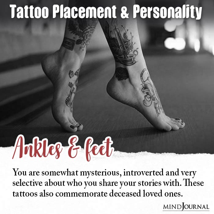 tattoo placement meaning - ankles feet