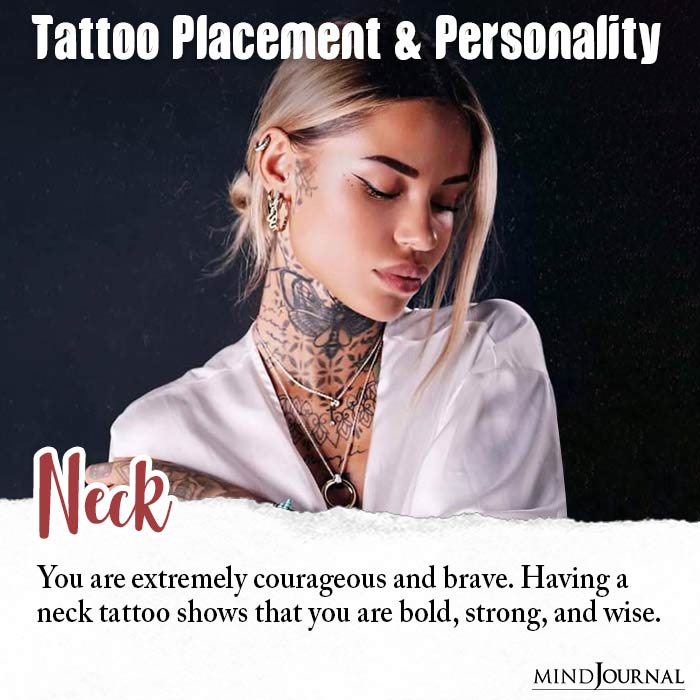 Tattoo Placement Says About Personality neck
