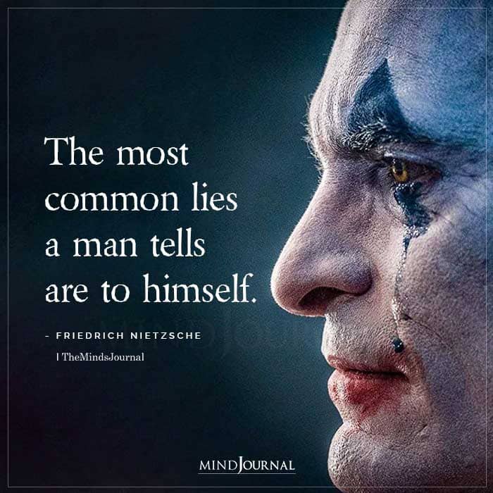 The Most Common Lies A Man Tells Are to Himself