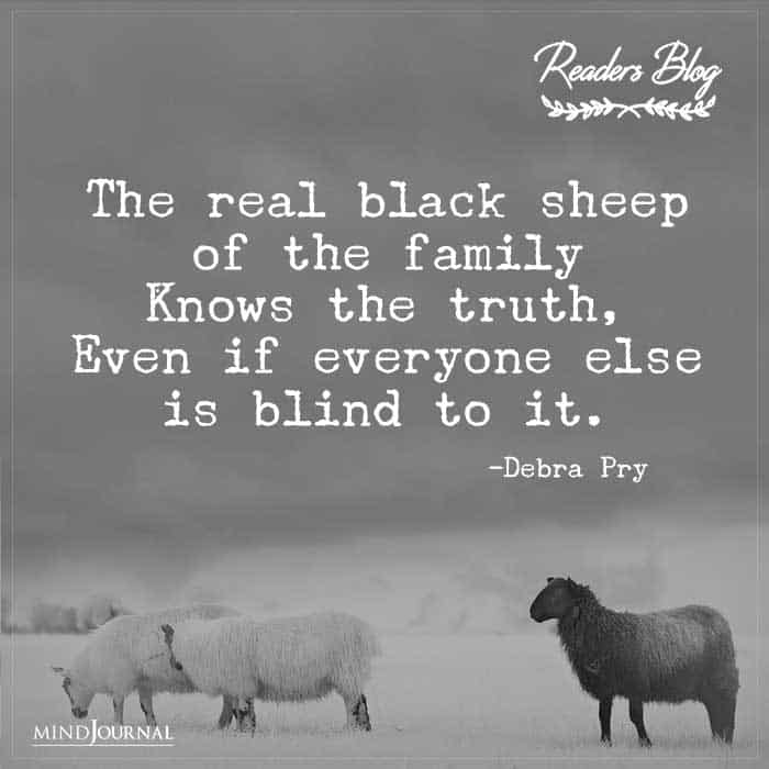The Real Black Sheep Of The Family Knows The Truth