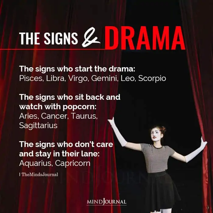 The Zodiac Signs And Drama