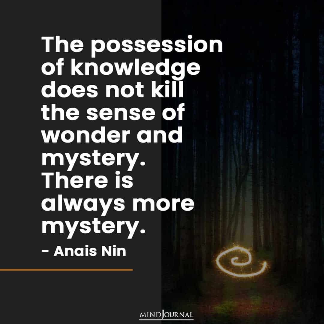 The possession of knowledge does not kill.