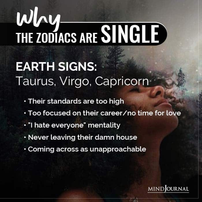 Why The Signs Are Single- Earth Signs