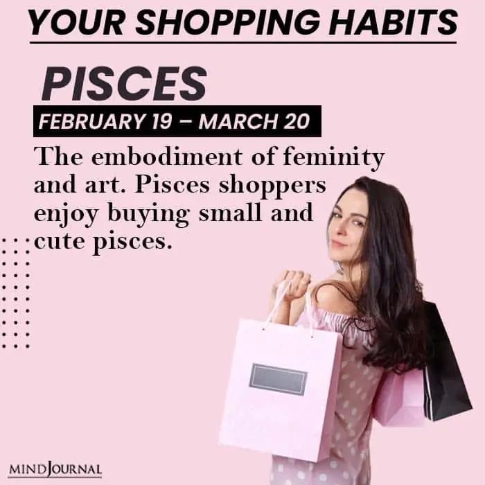 Your Shopping Habits pisces