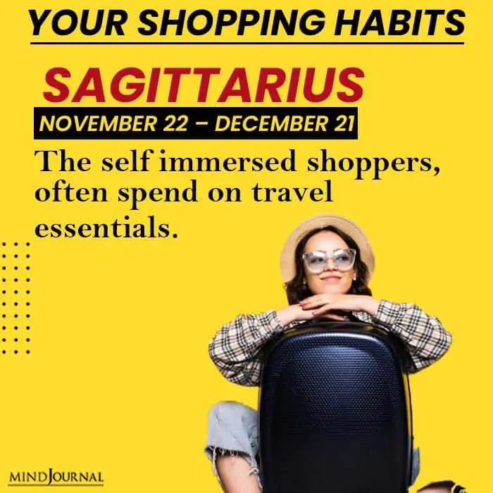 Your Shopping Habits sagittarius