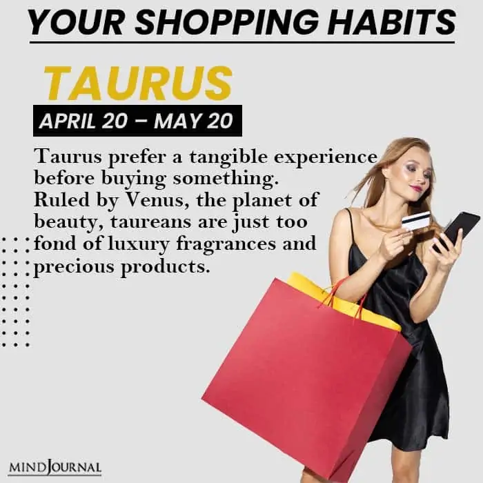 Your Shopping Habits taurus