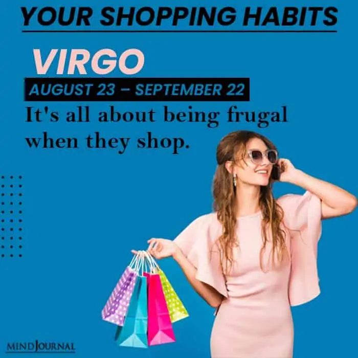 Your Shopping Habits virgo