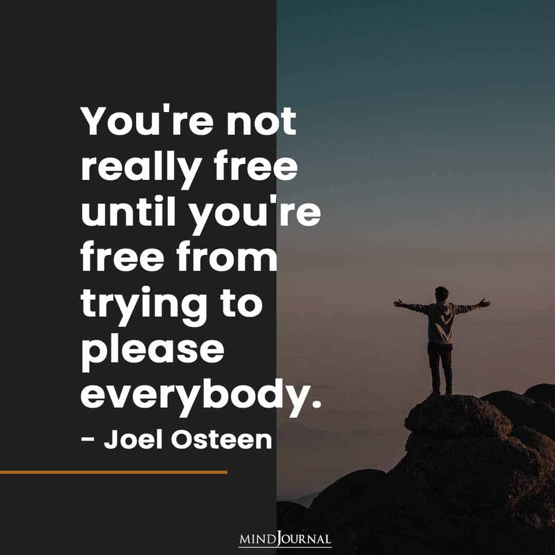 You're not really free until you're free.