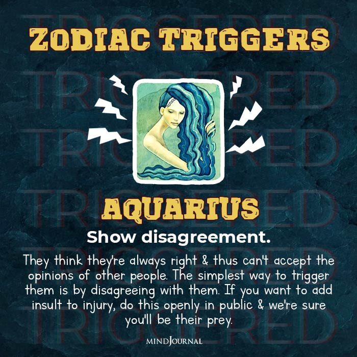fastest way to trigger zodiac sign aquarius