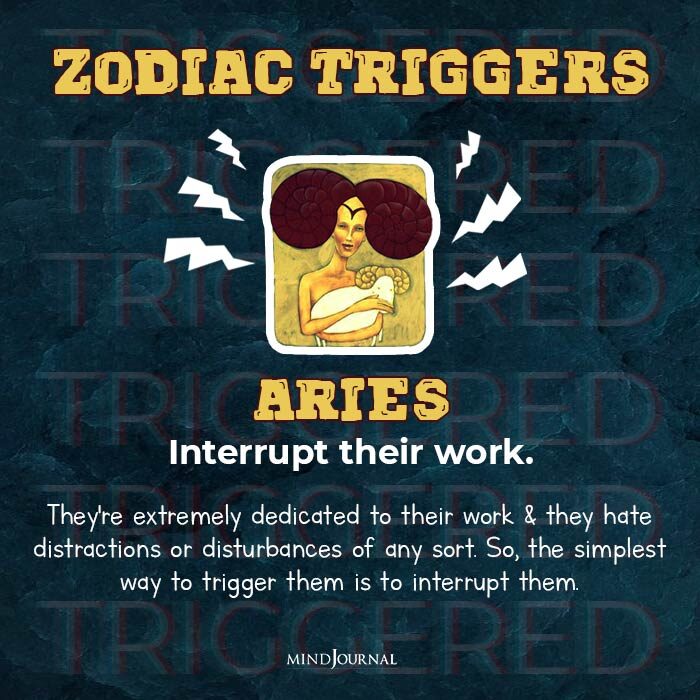 fastest way to trigger zodiac sign aries