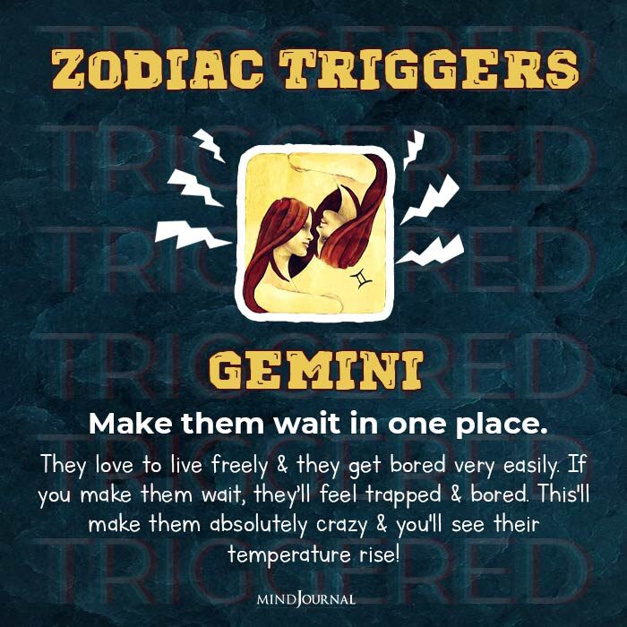 fastest way to trigger zodiac sign gemini