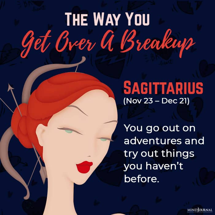get over a breakup sagittarius