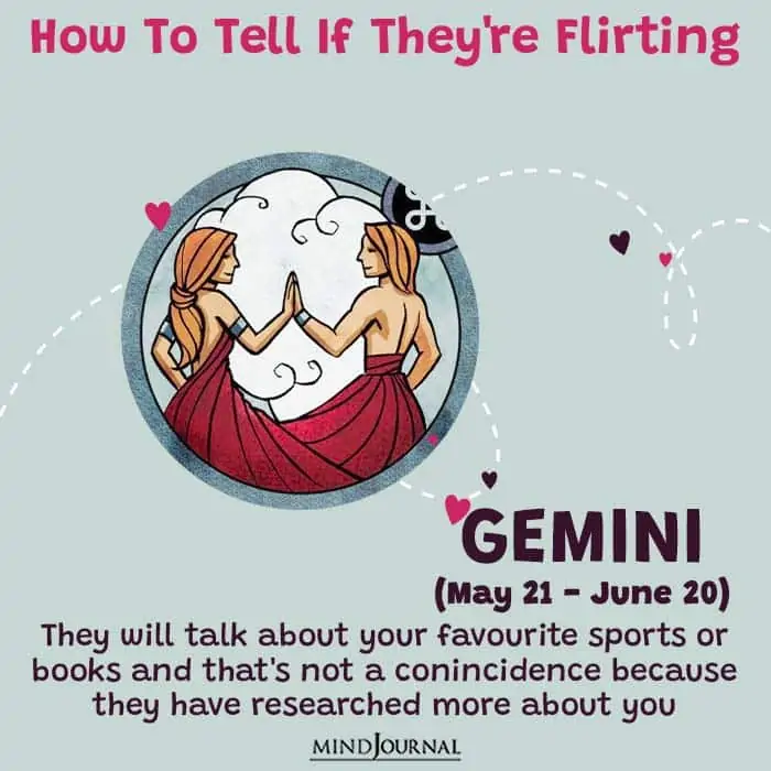 how to tell if they are flirting gemini
