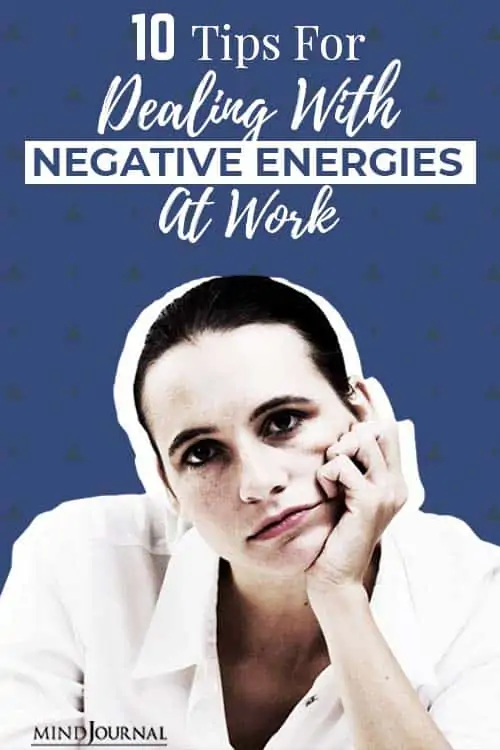 negative energies at work pin