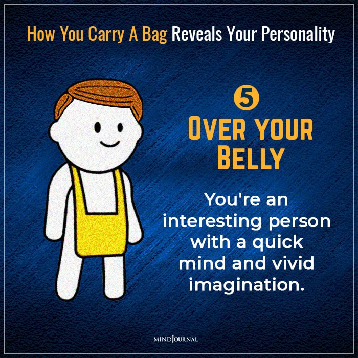 over your belly
