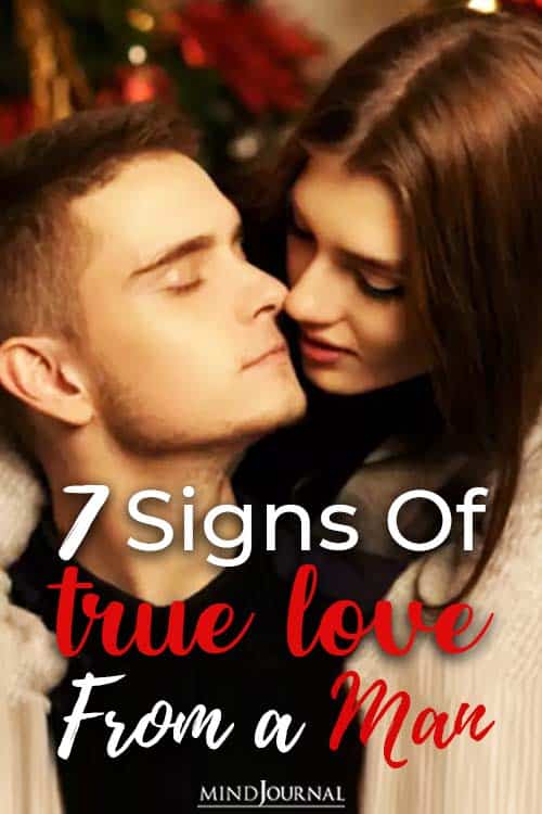 signs of true love from a man pin 