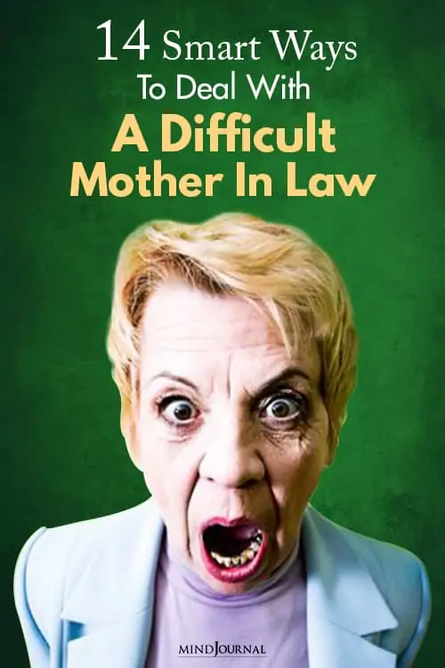 smart ways to deal with a difficult mother in law infographics pin