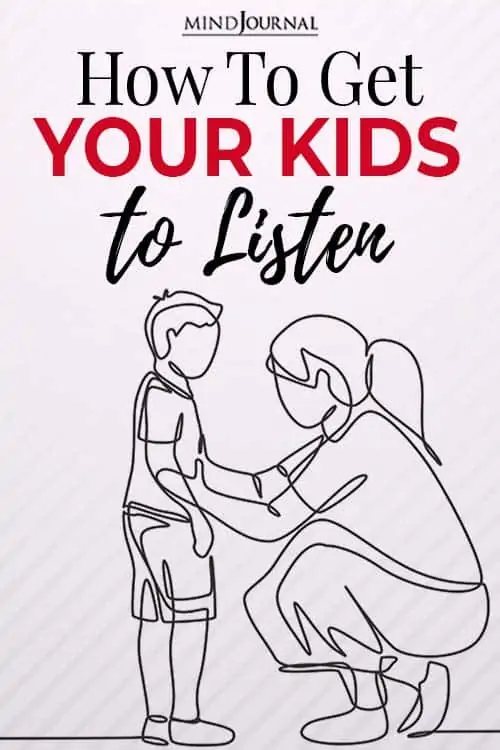speak kids listen first time pin