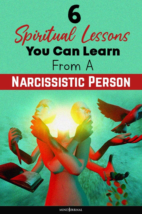 spiritual lessons you learn from narcissistic person pin