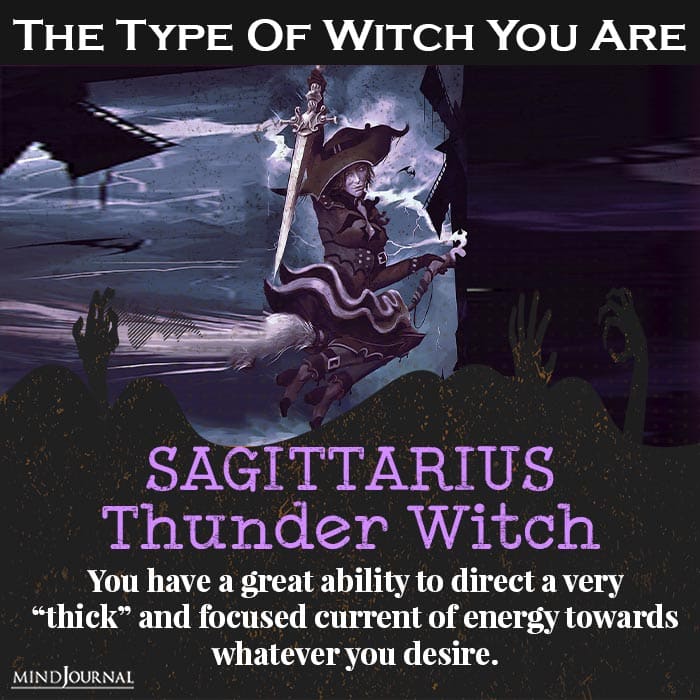 type of witch you are sagittarius