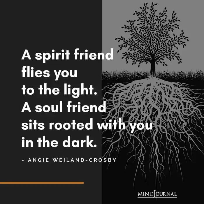 A spirit friend flies you to the light