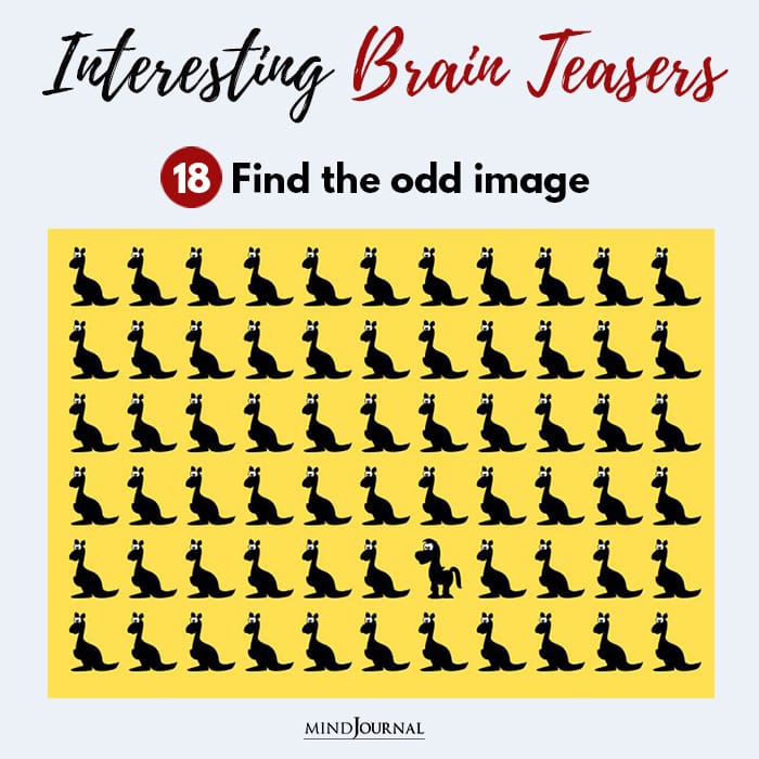 Brain Teasers Know Sharp Eye find odd image