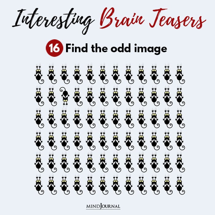 Brain Teasers Know Sharp Eyes Find odd image