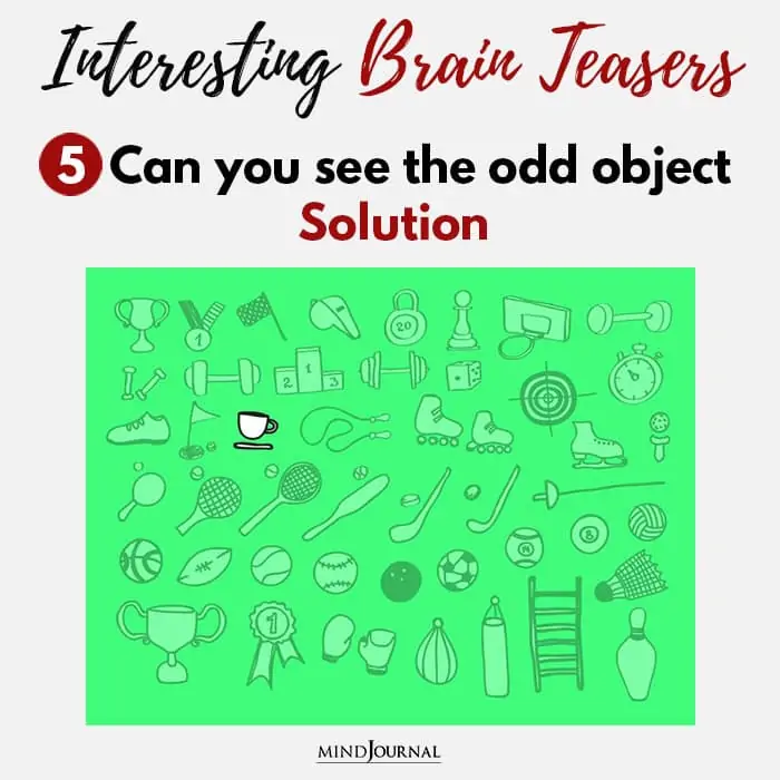Brain Teasers Know Sharp Eyes see odd object solution