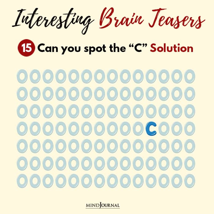 Brain Teasers Know Sharp Eyes spot c