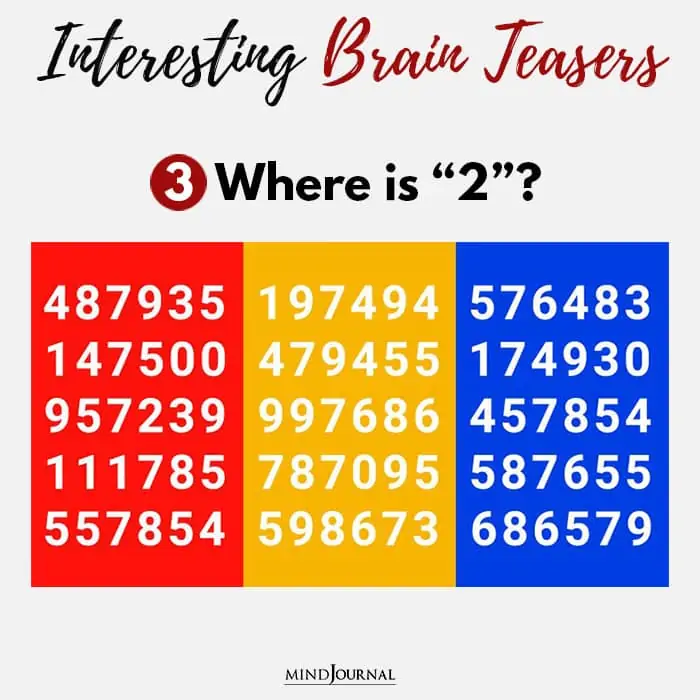 Brain Teasers Know Sharp Eyes where two